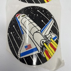 Lot of 3 Vintage (1992) Space Shuttle Stickers Smilemakers