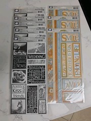 CLOUD 9 Design Scrapbooking Stickers Alphabet Borders Words Lot Of 59 NIP