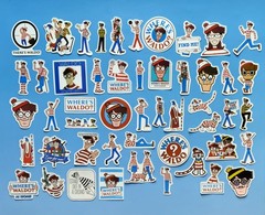 Where’s Waldo Stickers Set (50 Pcs) Novelty Stationery Scrapbook -Waterproof