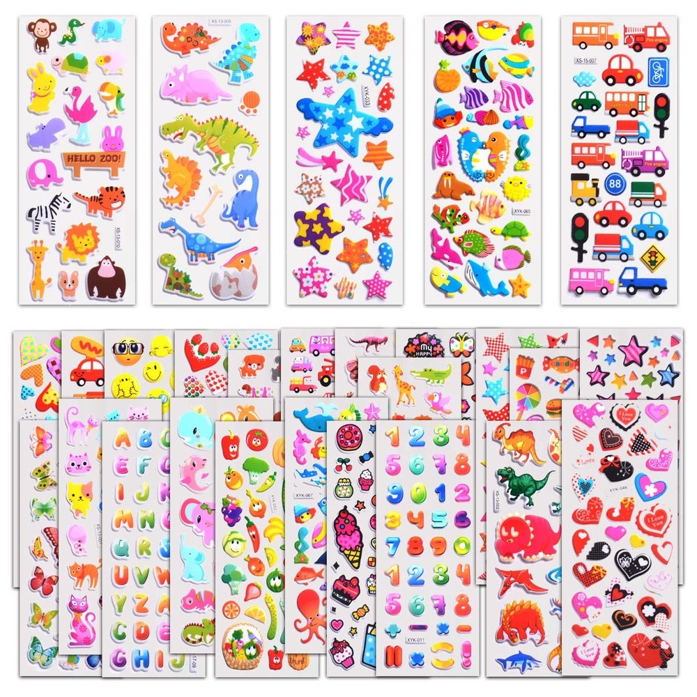 3D Puffy Stickers for Scrapbooking, Gifts 40 Different Sheets Arts & Crafts