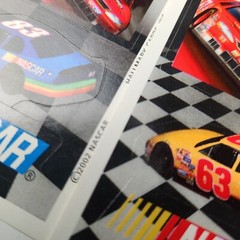 Vintage Hallmark Stickers NASCAR Race Cars 4 SheetS Heartline 2002