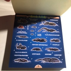 Beetle and Stag Beetle Japanese Stickers book 275 Stickers Shogakkan Neo