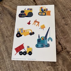 Construction Vehicle Stickers Scrapbooking Card Embellishment Max Grover 2005