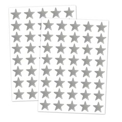 Foil Star Metallic Stickers, 0.6″ Diameter 1000 Pack Silver