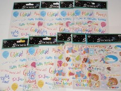 Huge Lot 100 Packs of Stickers: Nicole, Sandylion, Sticko, Rebecca Sower…
