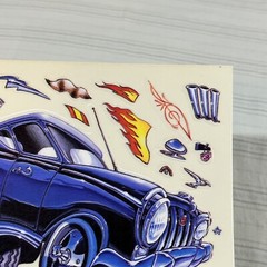 HTF Vintage 1985 Hallmark Cards Design Your Own Hot Rod Sticker Sheet Unused