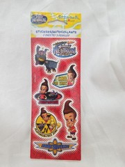 VINTAGE STICKETY DOO DA JIMMY NEUTRON 3 STICKER SHEET SETS 2002 Nickelodeon