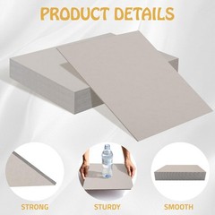 30 Sheets Heavy-Duty Chipboard 8.5 x 11 80 PT-2MM Thick Binding Covers Crafts