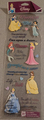 Disney PRINCESS Wish scrapbooking stickers New Actual Item Shown