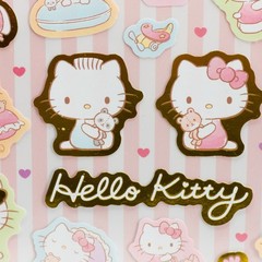 Hello Kitty Sanrio Foil Stickers Lot 3 Sheets Japan Kawaii Scrapbook New