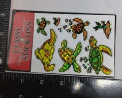 Vtg Classy Foil Stick-Ons (Turtles)…NOS…Beautiful Color/Excellent Condition!