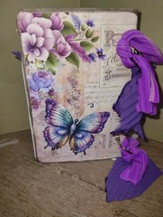 Butterfly And Flowers Junk Journals Small Scrapbook USA Seller