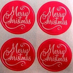 5 1/4″ x 7 1/2″ Sheet of 12 BABY ANGEL TRIO Christmas Card Seals #57 USA MADE