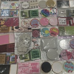 Retired Scrapbooking Supplies Lot- Deluxe Designs – Chip Board Chip Chat, Bases