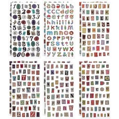 1034 Pcs Magazine Letter Stickers Alphabet Stickers for Scrapbooking