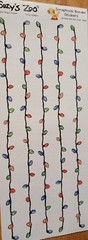SUZY’S ZOO CHRISTMAS LIGHTS SCRAPBOOKING BORDER STICKER #90063