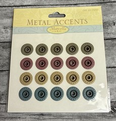 Lot of 8 K&Company & Others ~Metal Accents (Snaps, Hearts, Frames, Tags, Etc.)