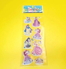 LOT 5x STICKERS SHEETS DISNEY PRINCESS SNOW WHITE CINDERELLA BELLE ARIEL AURORA