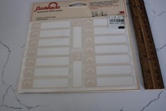 3M Flashbacks Removable Photo Labels 5 Sheets (16 Labels Each) 80 Labels Total