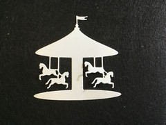 4 Horses Carousel Die Cut Embellishments 6 Pcs 2-5/8″ x 2-1/2″ Scrapbook Cards