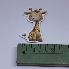 Cute Baby Giraffe Animal Sticker Vinyl Decal Journal Wall Fun Art Decor Tc9