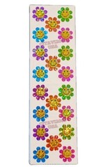 HAMBLY STUDIOS STICKERS PRISMATIC GLITTER SMILEY FACE FLOWERS COLLECTIBLE RARE