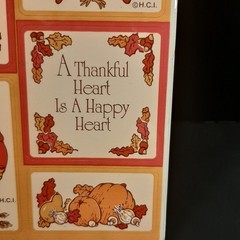 Hallmark Thanksgiving Fall Stickers Turkeys Corn Pumpkins Squash Leaves Autumn