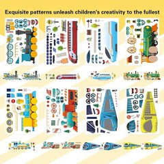High-Quality Train Stickers Sheets for Kids – DIY Creativity & Party Supplies