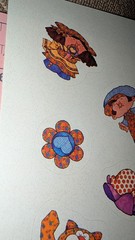Vintage Current Inc Stickers Calico Crossing 1 Sheet 1983(Age Discoloration)