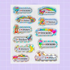 Prism I Heart Stickers Rainbow Moon Gumball Machine Unicorn Sheet by Miss Midie