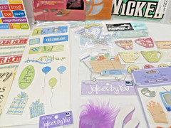 Large Scrapbook Lot Word Phrase Birthday Holiday Embellishment Craft Over 1.5lbs