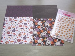 Echo Park Halloween Witch Cardstock 6×6 Scrapbook Junk Journal Star Stickers