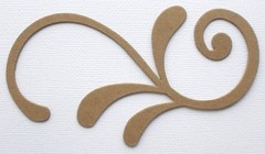 4 FANCY FLOURISH – Swirl / Accent – Bare Chipboard Die Cuts – Embellishment