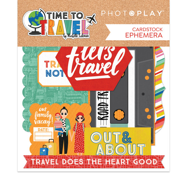 Crafts Die Cuts Time to Travel Vintage Camera Camper Road Trip Tape Mix Lets Go!