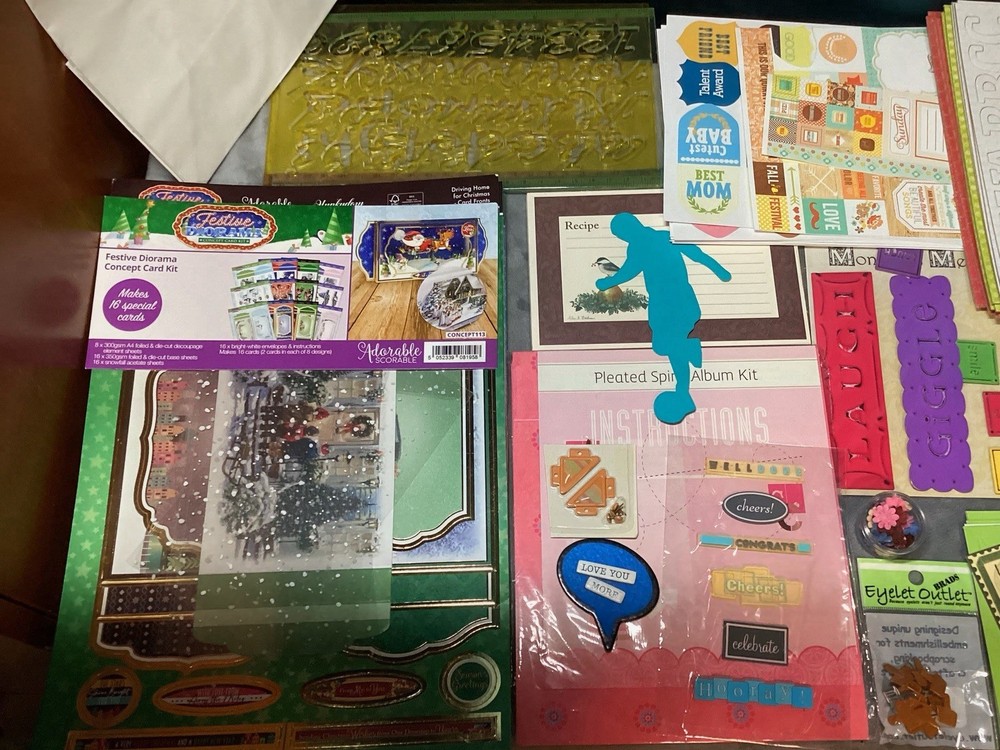 HUGE Mixed Lot Scrapbooking Crafting Embellishments Supplies Must See Lot # 3