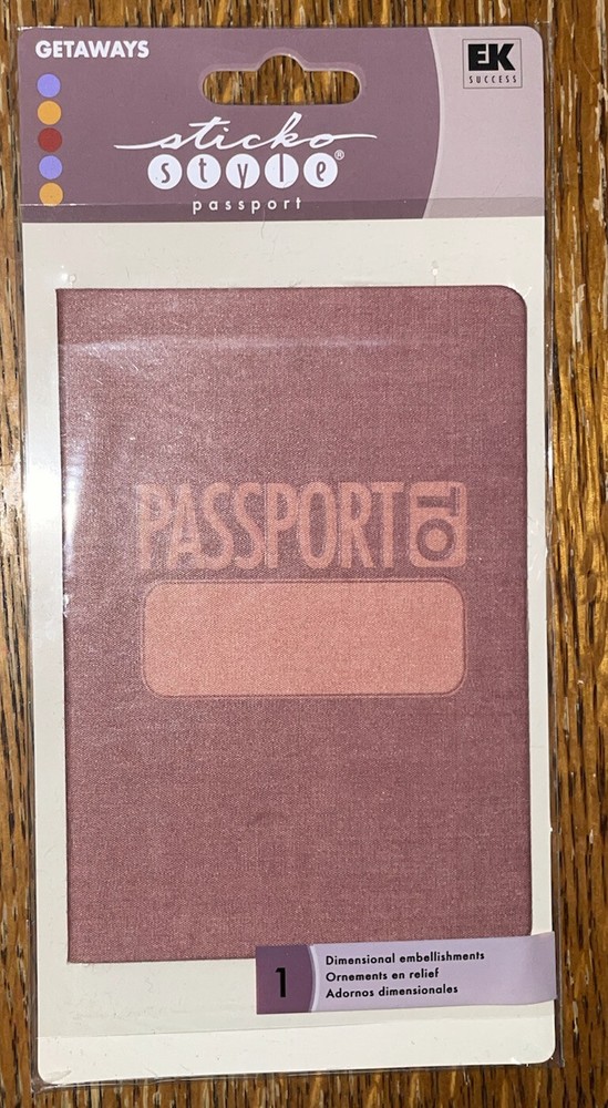 Sticko Passport To ____ Red Travel Places Trip Family Vacation Getaway Sticker