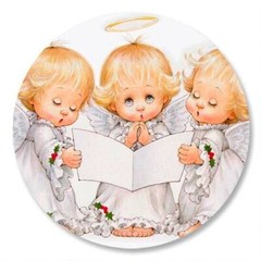 5 1/4″ x 7 1/2″ Sheet of 12 JESUS Christian Christmas Card Seals #57 USA MADE