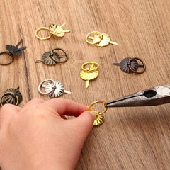 Metal Brad Fasteners, 50 Pcs Mini Brad Split Pins Brad Paper Fasteners