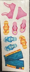 Creative Memories Stickers Summer Bathing Suits Flip flops