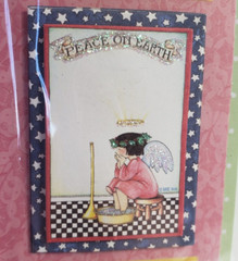 Mary Engelbreit Dimensional Stickers Hope/ Joy/Peace on Earth CHRISTMAS glitter