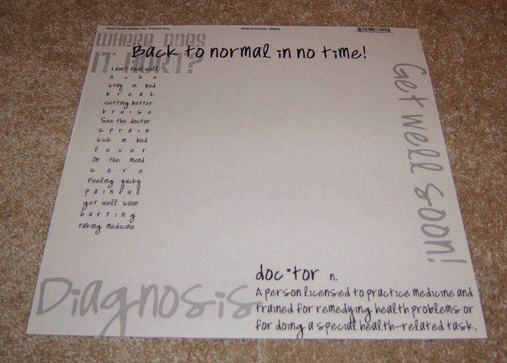 Karen Foster Design Transparency/Overlay ~ Medical Doctor