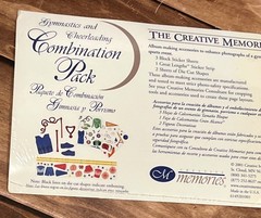 CREATIVE MEMORIES GYMNASTICS & CHEERLEADING PACK STICKERS & DIE CUTS 6149201001