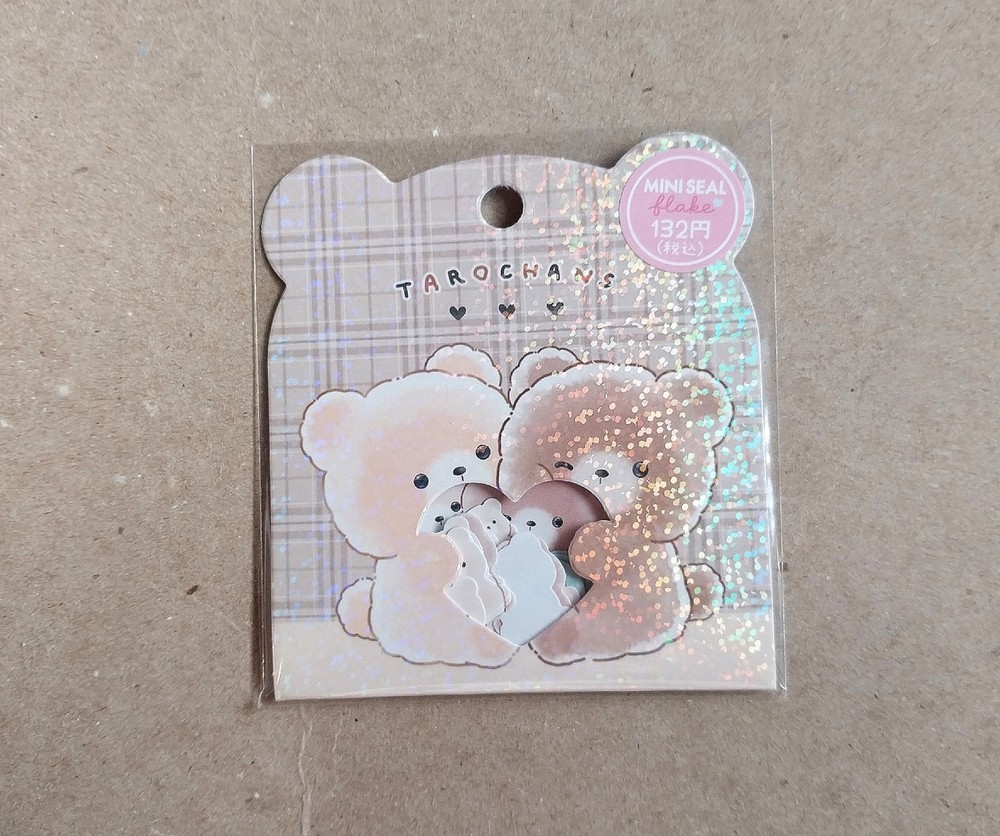 Kawaii crux Japanese sticker flakes bears