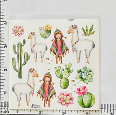 Violette Stickers Llama Cactus Party Crafts Planner Supply Scrapbook