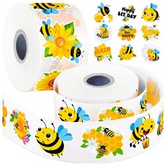 1200Pcs Bee Stickers for Kids, 1.5 inch Bee Theme Stickers, Cute Honey Sticks…
