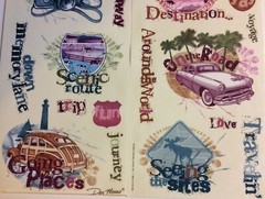 Miss Elizabeth’s ROAD TRIP Clear Mylar Stickers Travel Vacation Getaway Route 66