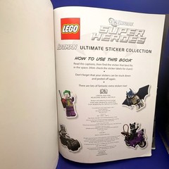 LEGO DC Batman Super Heroes Ultimate Sticker Collection Book 1000+ Reusable READ