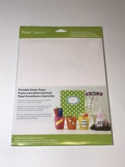 CRICUT PRINTABLE STICKER PAPER 8.5X11 for Cricut Explore Machine NEW 12 Sheets