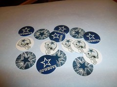 Pre Cut One Inch NFL DALLAS COWBOYS FREE SHIP