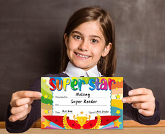 Recognition Rewards for Kids,30Pcs Super Star Student Certificates,Student Award